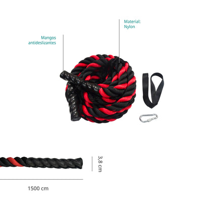 Cuerda Battle Rope 15 Metros