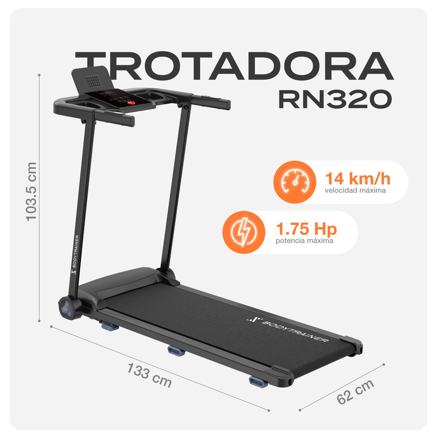 Trotadora Eléctrica Plegable RN320