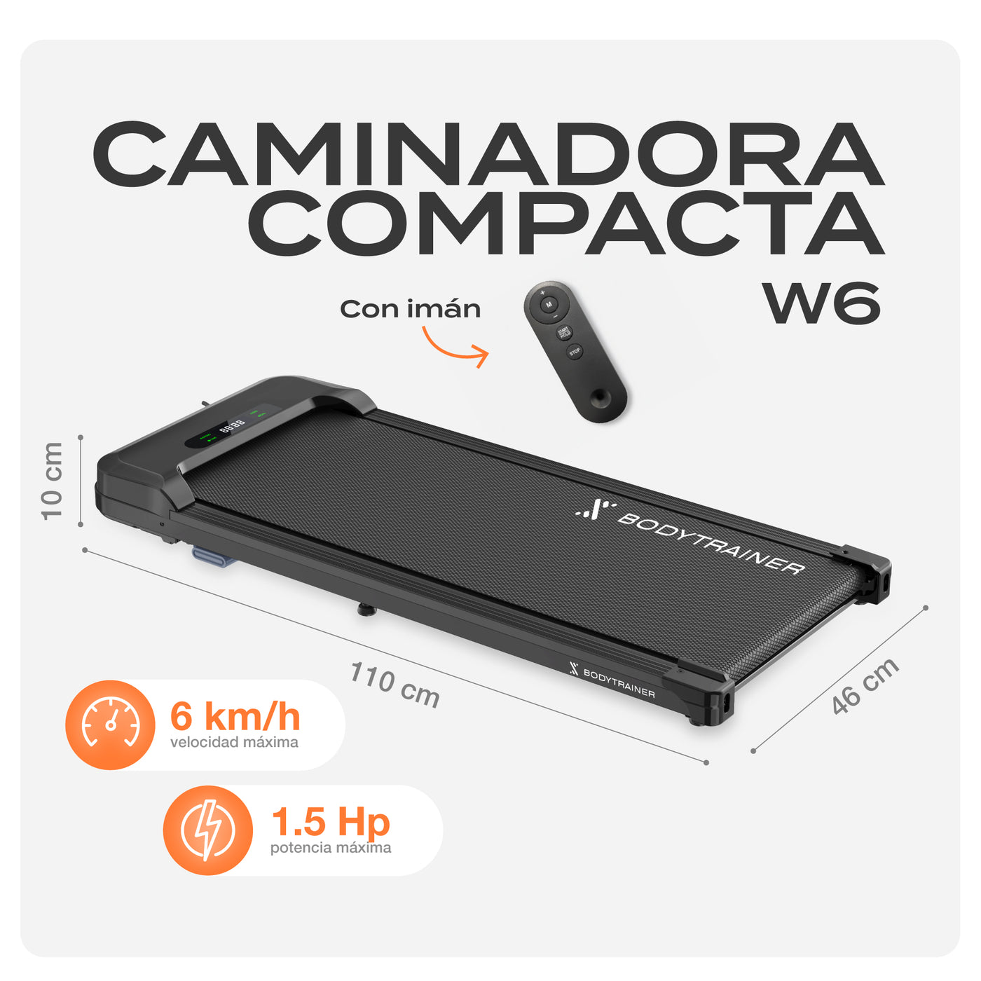 Caminadora Eléctrica Compacta W6