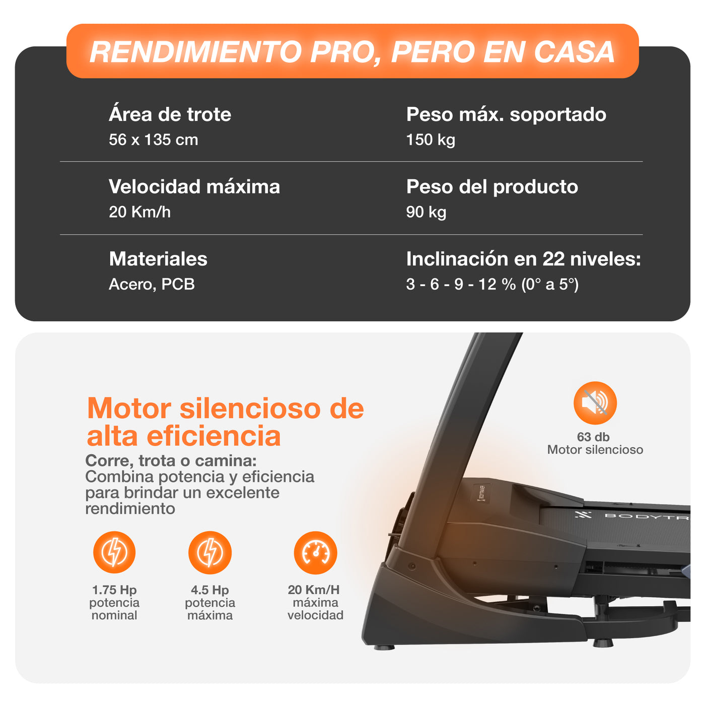 Trotadora con Pantalla RN820