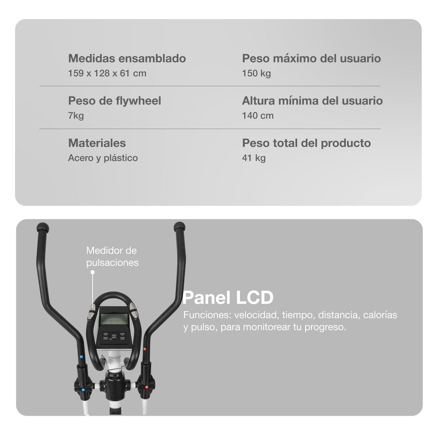 Elíptica Magnética El 450 Mgntc Con 8 Niveles