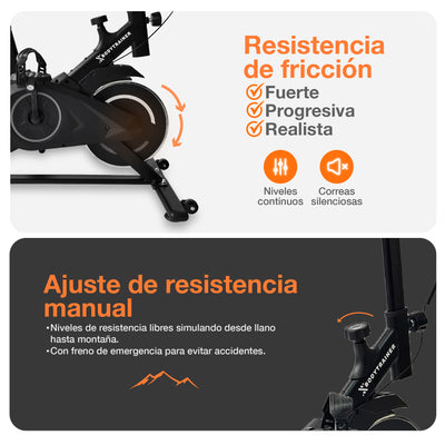 Bicicleta de Spinning Compacta SP4PLUS