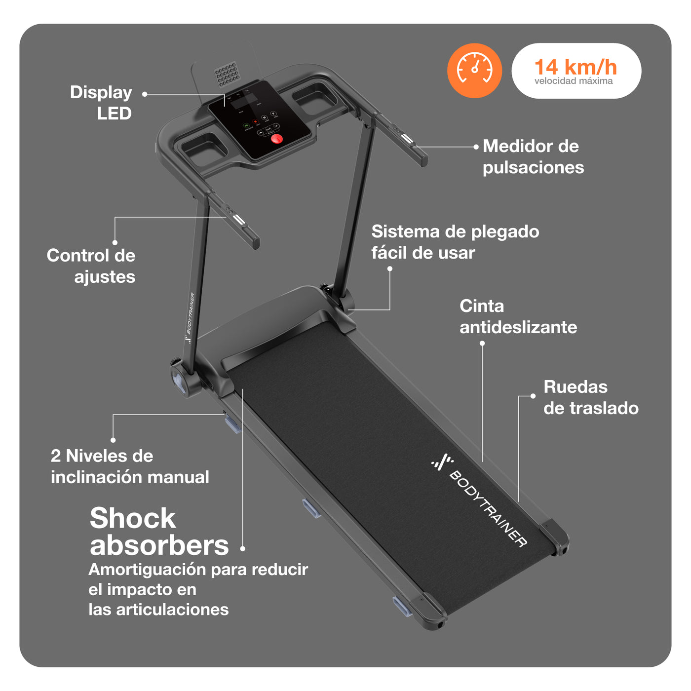 Trotadora Eléctrica Plegable RN320
