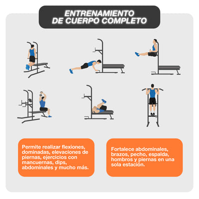 Estación Multifuncional Em 200 Gimnasio En Casa