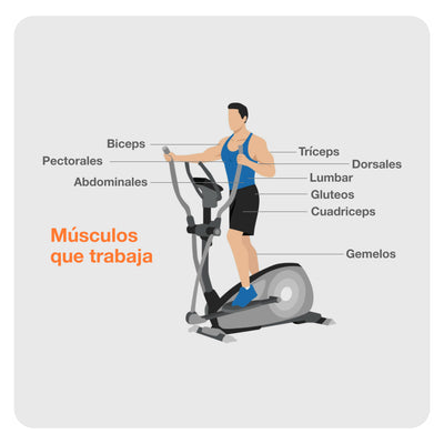 Elíptica Magnética El 450 Mgntc Con 8 Niveles