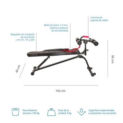 Banca De Abdominales Abdo Lx Fitness En Casa