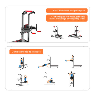 Estación Multifuncional Em 200 Gimnasio En Casa