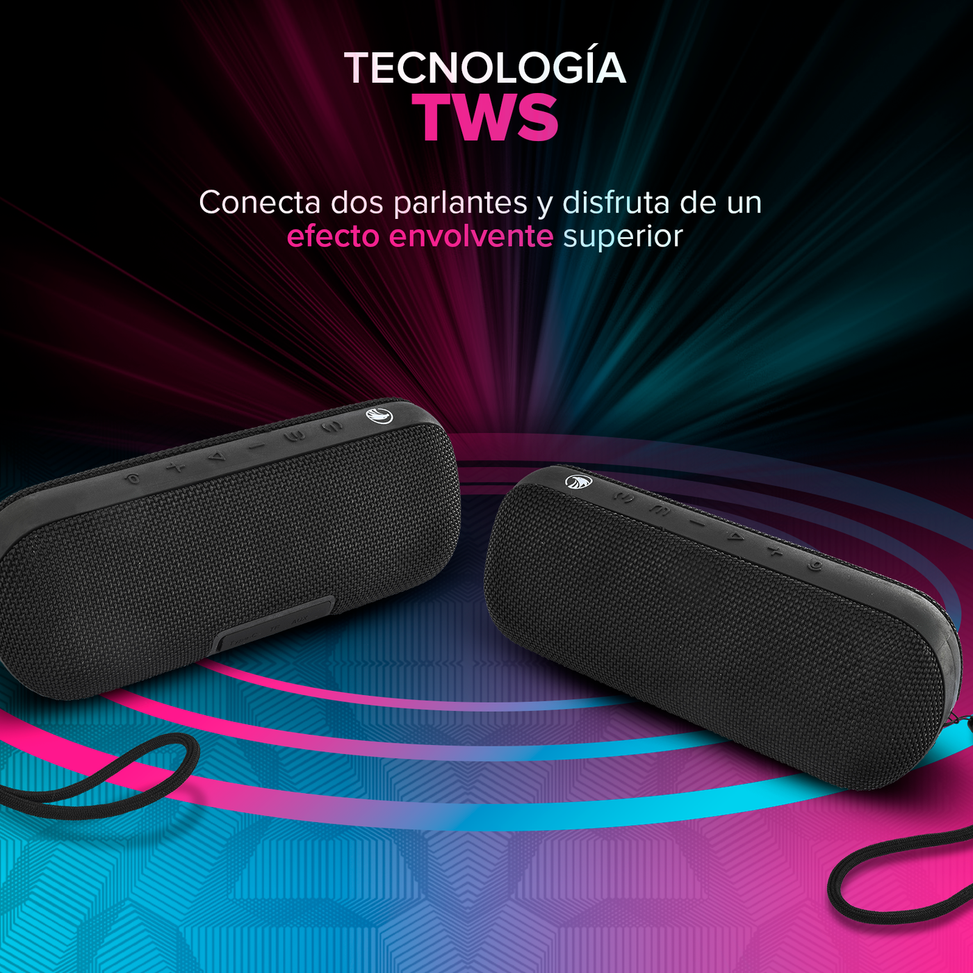 Parlante Inalámbrico Waterproof con Bluetooth