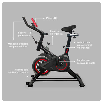 Bicicleta de Spinning Compacta 4Kg SP4