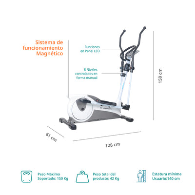 Elíptica Magnética El 450 Mgntc Con 8 Niveles