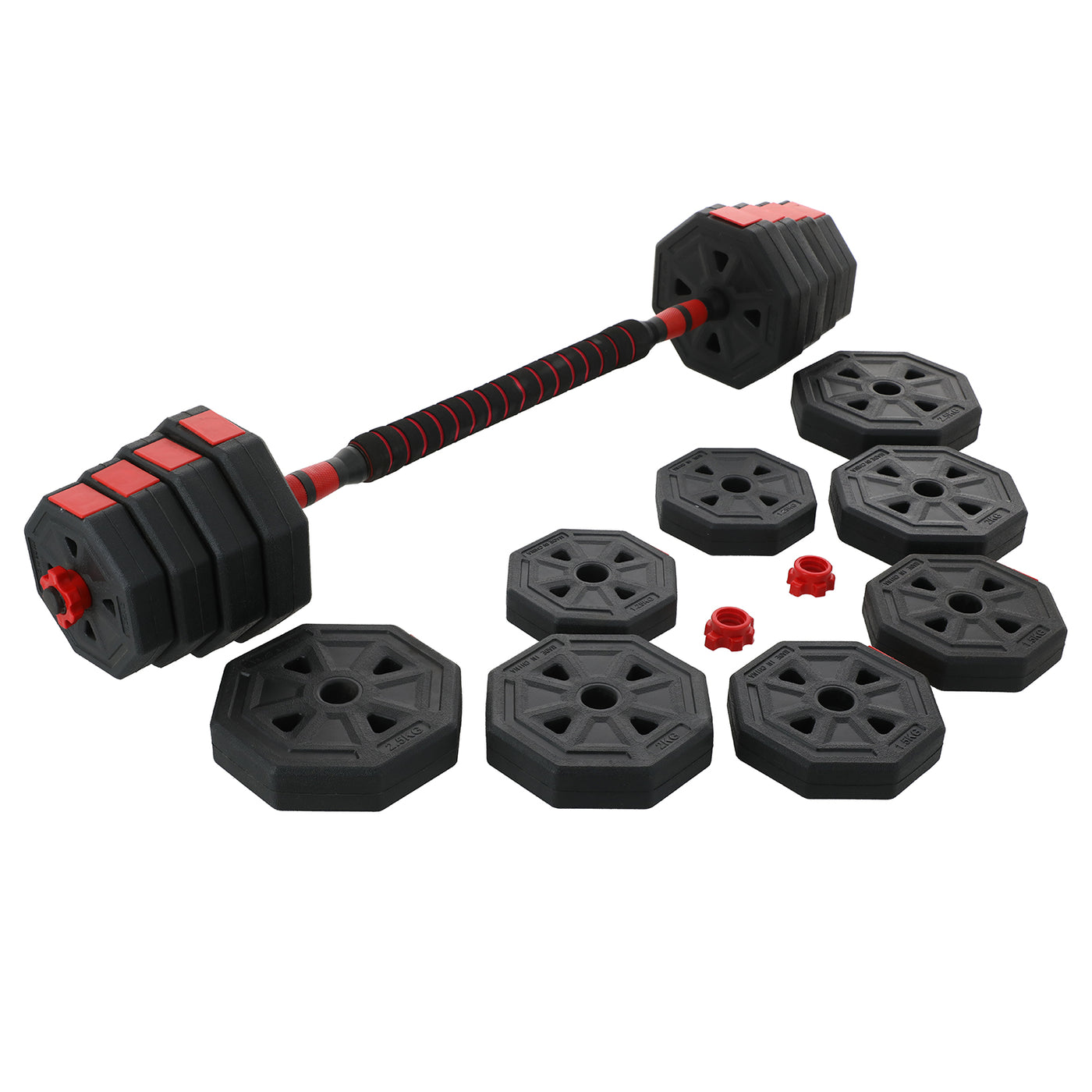 Set Mancuerna Hexagonal Ajustable 30 KG